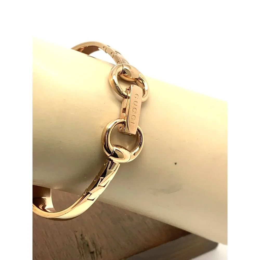 Gucci Women's Watch YA134509 Guccissima Swiss Quartz Rose Gold Black Dial 36mm